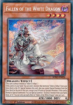 Gefallener des weißen Drachen (V.1) BPRO-024 Secret Rare Near Mint Deutsch 1. Auflage