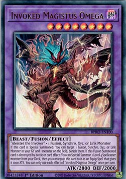 Beschworener Magistus Omega (V.1) BPRO-100 Ultra Rare Near Mint Deutsch 1. Auflage
