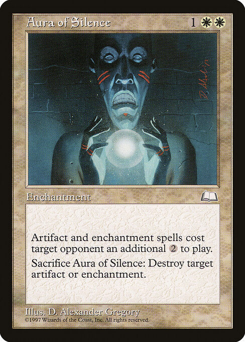 Aura of Silence WTH- Uncommon Light Played Englisch