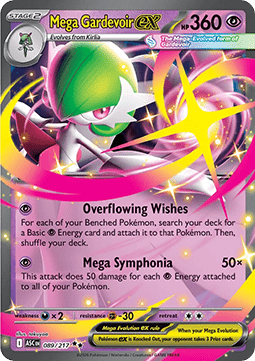 Mega Gardevoir ex ASC-089 Double Rare Near Mint Englisch