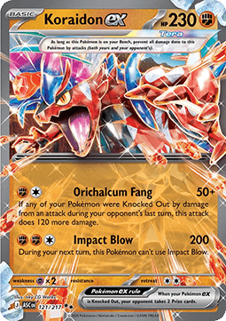 Koraidon ex ASC-121 Double Rare Good Deutsch