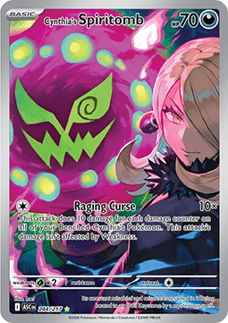 Cynthia's Spiritomb ASC-244 Illustration Rare Excellent Englisch