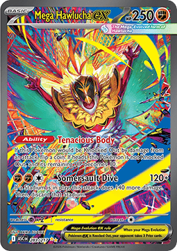 Mega Hawlucha ex ASC-283 Special Illustration Rare Near Mint Englisch