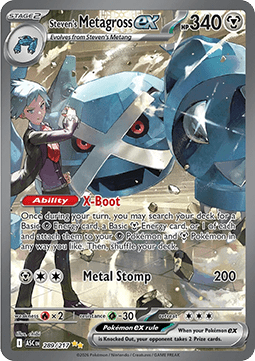 Troys Metagross ex ASC-289 Special Illustration Rare Near Mint Deutsch