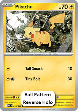 Pikachu xASC-055 Common Near Mint Deutsch Reverse Holo