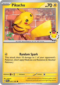 Pikachu TEF-051 Promo Near Mint Deutsch
