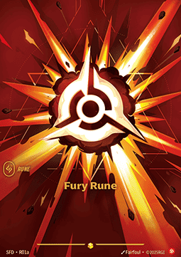 Fury Rune SFD-R01a Showcase Near Mint Englisch Foil