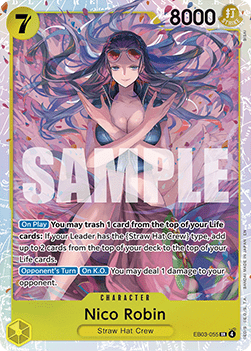 Nico Robin (EB03-055) (V.1) EB03 Super Rare Light Played Englisch