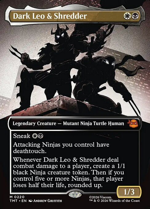 Dark Leo & Shredder (V.1) XTMT-220 Mythic Near Mint Englisch Foil