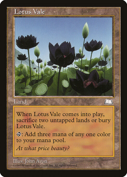 Lotus Vale WTH- Rare Played Englisch