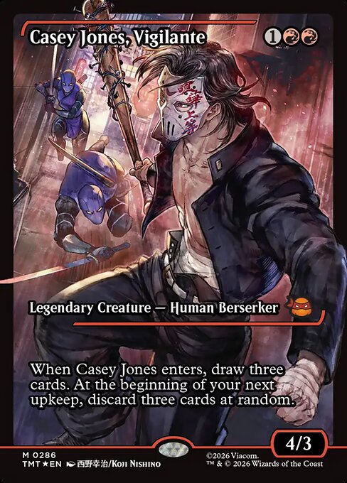 Casey Jones, Vigilante (V.2) XTMT-286 Mythic Near Mint Englisch Foil