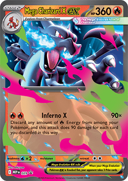 Mega Glurak X ex MEP-029 Promo Near Mint Deutsch