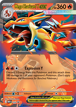 Mega Glurak Y ex MEP-030 Promo Near Mint Deutsch