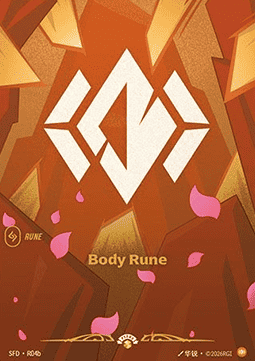 Body Rune SFDX-R04b Showcase Near Mint Englisch Foil