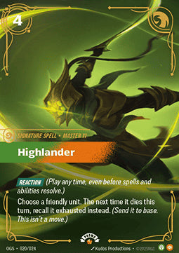 Highlander OGNX-020 Epic Near Mint Englisch Foil