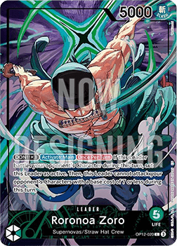 Roronoa Zoro (OP12-020) UP Leader Near Mint Englisch