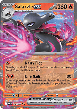 Salazzle ex POR-016 Double Rare Near Mint Englisch