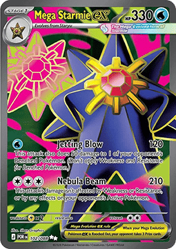 Mega Starmie ex POR-102 Ultra Rare Played Deutsch
