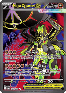 Mega Zygarde Excellent POR-104 Near Mint Deutsch
