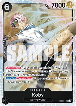 Koby (EB04-044) (V.1) OP15 Super Rare Near Mint Englisch