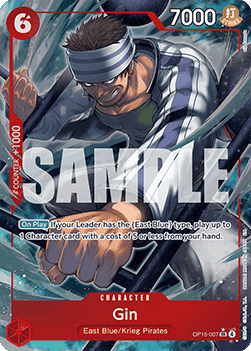 Gin (OP15-007) (V.2) OP15 Alternate Art Light Played Englisch