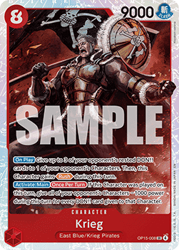 Krieg (OP15-008) (V.1) OP15 Super Rare Near Mint Englisch