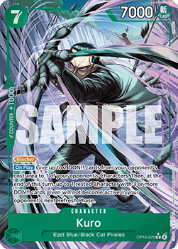 Kuro (OP15-025) (V.2) OP15 Alternate Art Near Mint Englisch