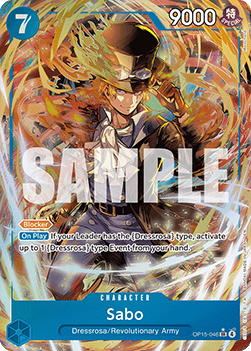 Sabo (OP15-046) (V.2) OP15 Alternate Art Near Mint Englisch