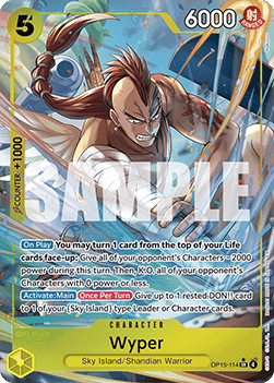 Wyper (OP15-114) (V.2) OP15 Alternate Art Near Mint Englisch