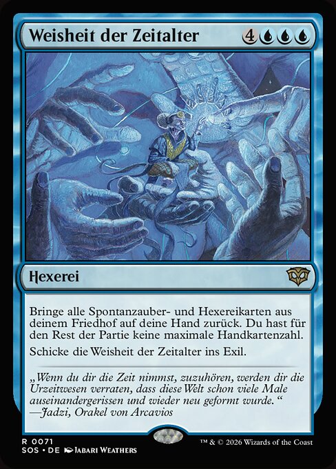 Weisheit der Zeitalter SOS-71 Rare Near Mint Deutsch Foil