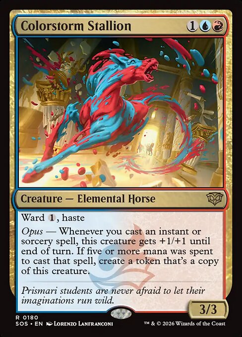 Colorstorm Stallion SOS-180 Rare Near Mint Englisch Foil