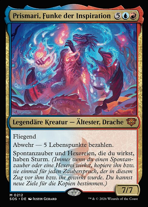 Prismari, Funke der Inspiration SOS-212 Mythic Near Mint Deutsch