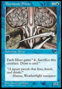 Mnemonic Sliver TP- Uncommon Light Played Englisch