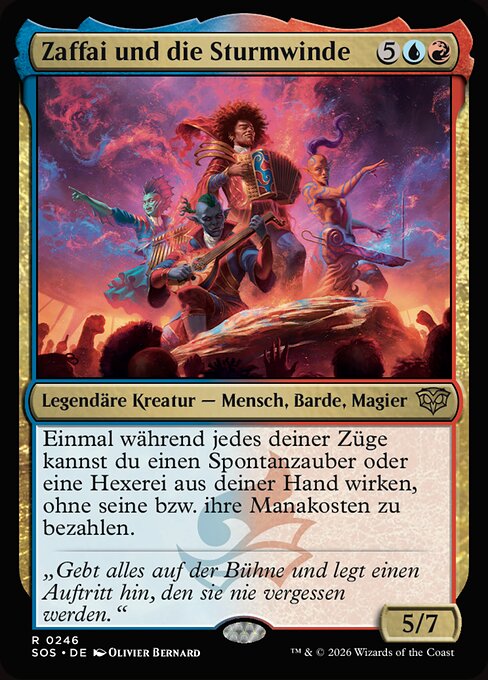 Zaffai und die Sturmwinde SOS-246 Rare Near Mint Deutsch Foil