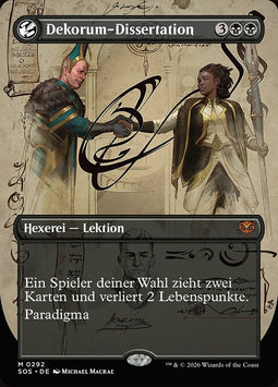 Dekorum-Dissertation XSOS-292 Mythic Near Mint Deutsch