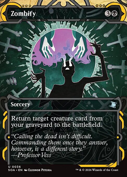 Zombify (V.1) SOA-36 Uncommon Near Mint Englisch Foil
