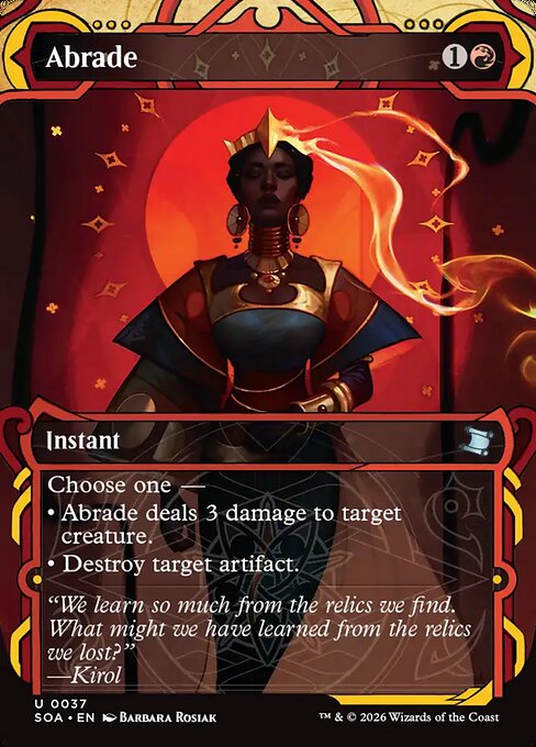 Abrade (V.1) SOA-37 Uncommon Near Mint Englisch Foil