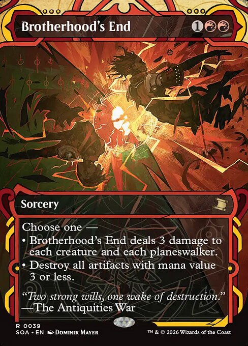 Brotherhood's End (V.1) SOA-39 Rare Near Mint Englisch