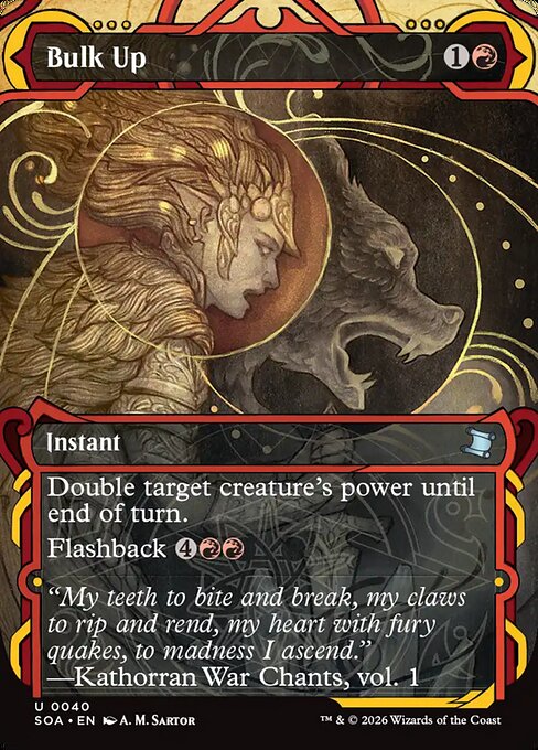 Bulk Up (V.1) SOA-40 Uncommon Near Mint Englisch Foil