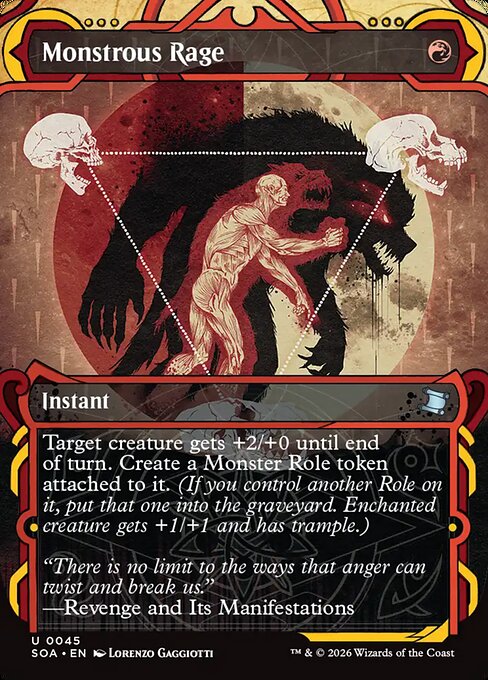Monstrous Rage (V.1) SOA-45 Uncommon Near Mint Englisch