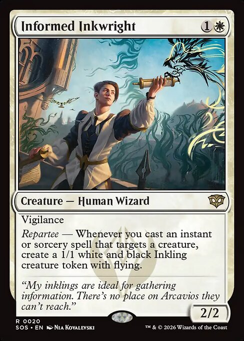 Informed Inkwright SOS-20 Rare Near Mint Englisch Foil
