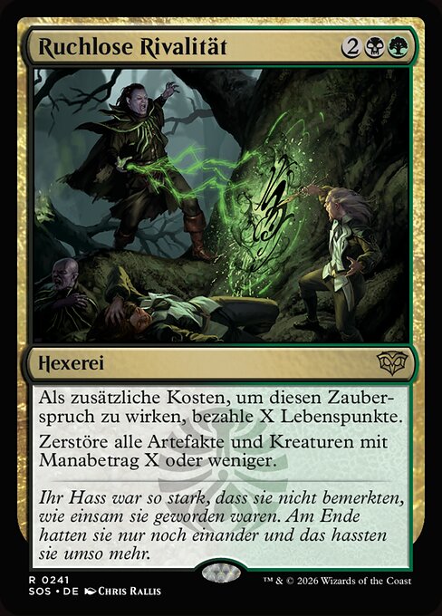 Ruchlose Rivalität SOS-241 Rare Near Mint Deutsch Foil