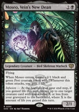 Moseo, neuer Dekan des Blutes SOS-91 Rare Near Mint Deutsch Foil