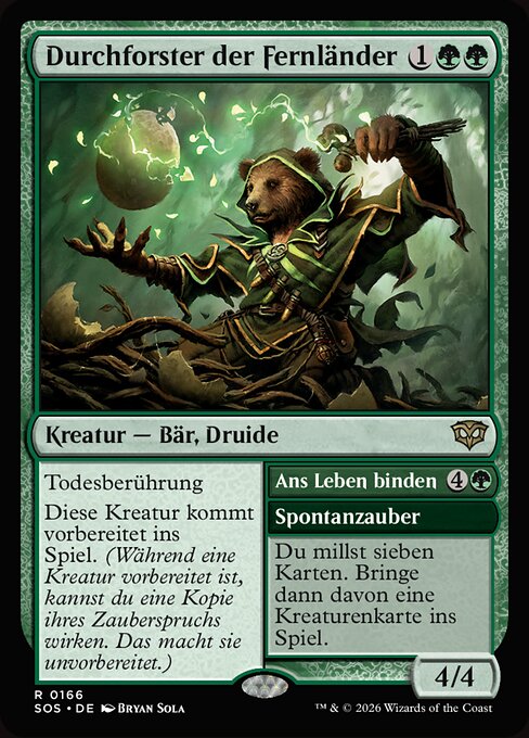 Durchforster der Fernländer // Ans Leben binden SOS-166 Rare Near Mint Deutsch Foil