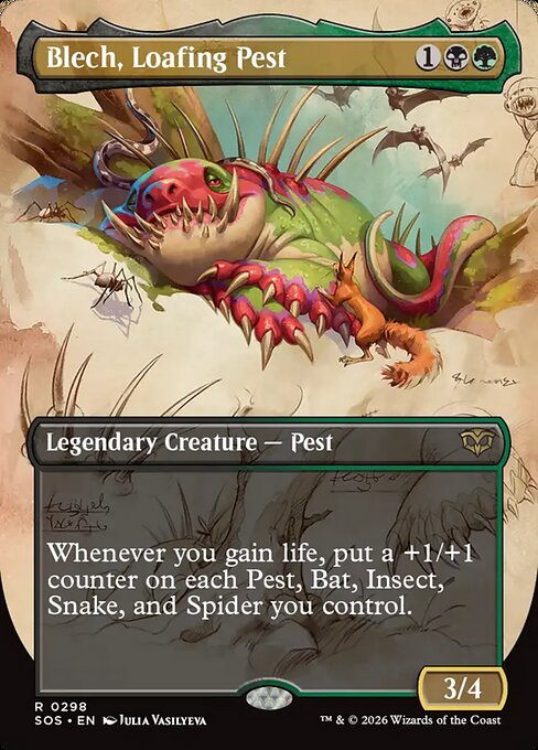 Blech, Loafing Pest XSOS-298 Rare Near Mint Englisch Foil