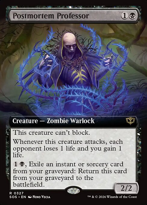 Postmortem Professor XSOS-327 Rare Near Mint Englisch Foil
