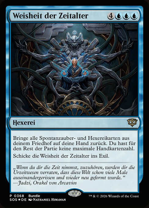 Weisheit der Zeitalter PSOS-368 Rare Near Mint Deutsch Foil