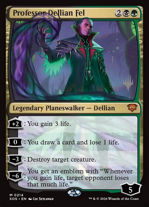 Professor Dellian Fel PSOS-214 Mythic Near Mint Englisch