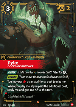 Pyke, Dockside Butcher (V.1) UNL-028 Epic Near Mint Englisch Foil