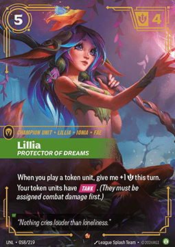 Lillia, Protector of Dreams UNL-058 Epic Near Mint Englisch Foil